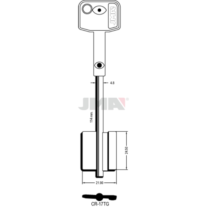 Chei JMA Cu Aripa Telescopica CR-17TG